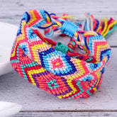 Bohemian African Rainbow Handmade Braided Bracelet Bangles